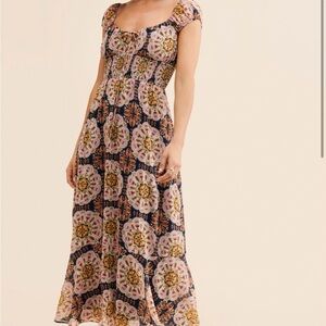 Hutch medallion tile print dress